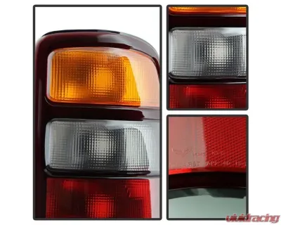 Xtune Factory Style Tail Lights With Red Amber Clear Lens Chevrolet Suburban | Tahoe | GMC Yukon 2000-2006 - ALT-JH-CSUB04-OE-RAC