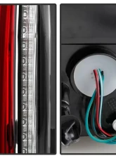 Xtune Escalade Style LED Tail Lights With Black Lens Chevrolet Suburban | Tahoe | GMC Yukon 2007-2014                                     - ALT-JH-CSUB07-2IN1LED-BK - Image 4