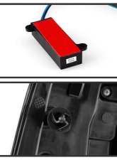 Xtune Escalade Style LED Tail Lights With Black Lens Chevrolet Suburban | Tahoe | GMC Yukon 2007-2014                                     - ALT-JH-CSUB07-2IN1LED-BK - Image 6