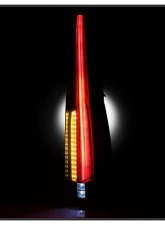 Xtune Escalade Style LED Tail Lights With Black Lens Chevrolet Suburban | Tahoe | GMC Yukon 2007-2014                                     - ALT-JH-CSUB07-2IN1LED-BK - Image 7