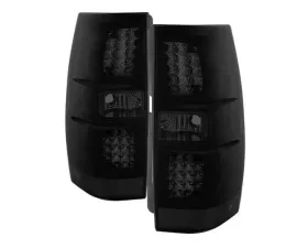 Xtune LED Tail Lights With Black Smoked Lens Chevrolet Suburban | Tahoe | GMC Yukon 2007-2014