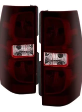 Xtune OEM Style Tail Lights With Red Smoked Lens Chevrolet Suburban | Tahoe 2007-2013                                     - ALT-JH-CSUB07-OE-RSM - Image 4