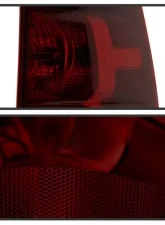 Xtune OEM Style Tail Lights With Red Smoked Lens Chevrolet Suburban | Tahoe 2007-2013                                     - ALT-JH-CSUB07-OE-RSM - Image 2