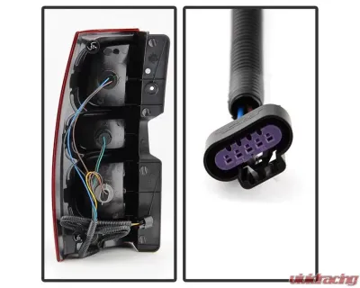 Xtune OEM Style Tail Lights With Red Smoked Lens Chevrolet Suburban | Tahoe 2007-2013 - ALT-JH-CSUB07-OE-RSM