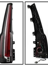 Xtune Escalade Style LED Tail Lights With Black Lens Chevrolet Suburban | Tahoe 2015-2019                                     - ALT-JH-CSUB15-2IN1LED-BK - Image 2