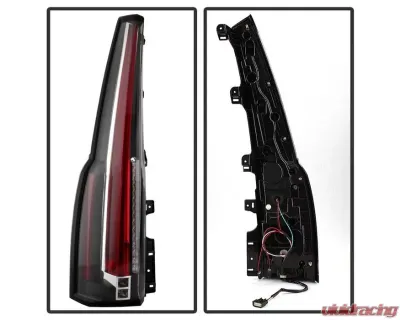 Xtune Escalade Style LED Tail Lights With Black Lens Chevrolet Suburban | Tahoe 2015-2019 - ALT-JH-CSUB15-2IN1LED-BK