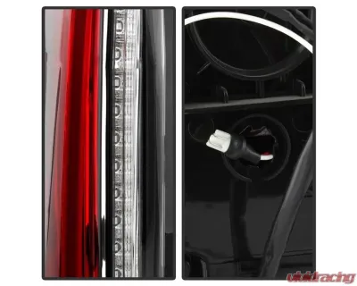 Xtune Escalade Style LED Tail Lights With Black Lens Chevrolet Suburban | Tahoe 2015-2019 - ALT-JH-CSUB15-2IN1LED-BK