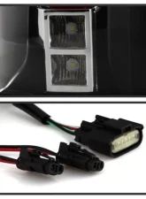 Xtune Escalade Style LED Tail Lights With Black Lens Chevrolet Suburban | Tahoe 2015-2019                                     - ALT-JH-CSUB15-2IN1LED-BK - Image 5