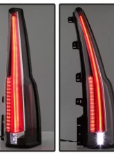 Xtune Escalade Style LED Tail Lights With Black Lens Chevrolet Suburban | Tahoe 2015-2019                                     - ALT-JH-CSUB15-2IN1LED-BK - Image 9