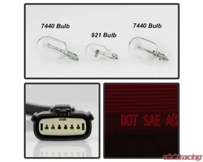 Xtune Left OE Driver Side Tail Light Chevrolet Suburban | Tahoe 2015-2019 - ALT-JH-CSUB15-LED-OE-L