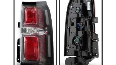 Xtune LED Tail Lights With Red Clear Lens Chevrolet Suburban | Tahoe 2015-2019                                     - ALT-JH-CSUB15-LED-RC - Image 2