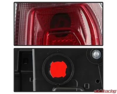 Xtune LED Tail Lights With Red Clear Lens Chevrolet Suburban | Tahoe 2015-2019 - ALT-JH-CSUB15-LED-RC