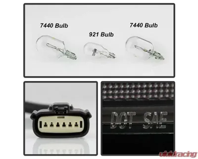 Xtune LED Tail Lights With Red Clear Lens Chevrolet Suburban | Tahoe 2015-2019 - ALT-JH-CSUB15-LED-RC