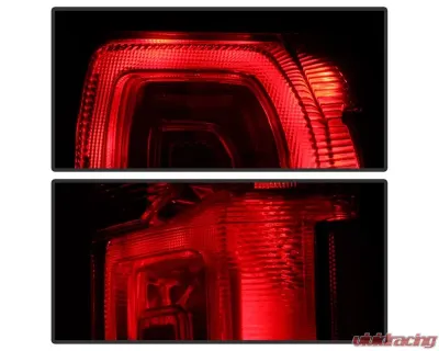 Xtune LED Tail Lights With Red Clear Lens Chevrolet Suburban | Tahoe 2015-2019 - ALT-JH-CSUB15-LED-RC