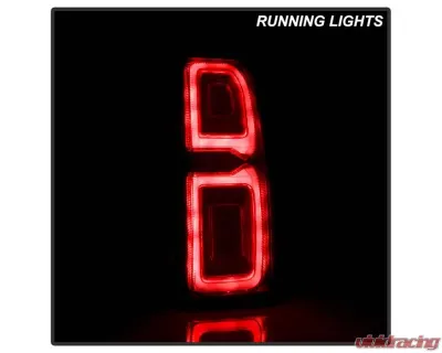 Xtune LED Tail Lights With Red Clear Lens Chevrolet Suburban | Tahoe 2015-2019 - ALT-JH-CSUB15-LED-RC