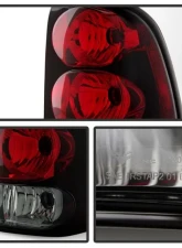 Xtune Factory Style Tail Lights With Red Clear Lens Chevrolet Trailblazer 2002-2009                                     - ALT-JH-CTB02-OE-RC - Image 2