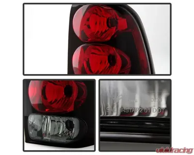 Xtune Factory Style Tail Lights With Red Clear Lens Chevrolet Trailblazer 2002-2009 - ALT-JH-CTB02-OE-RC