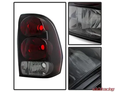 Xtune Factory Style Tail Lights With Red Smoked Lens Chevrolet Trailblazer 2002-2009 - ALT-JH-CTB02-OE-RSM