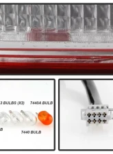 Xtune OE Left Driver Side Halogen Tail Lights Chevrolet Trax 2013-2019                                     - ALT-JH-CTX13-OE-L - Image 7