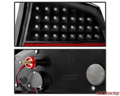 Xtune LED Tail Lights With Black Lens Dodge Charger 2006-2008 - ALT-JH-DCH05-LED-BK