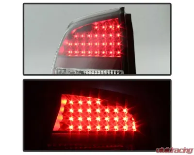 Xtune LED Tail Lights With Black Lens Dodge Charger 2006-2008 - ALT-JH-DCH05-LED-BK