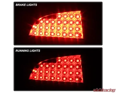 Xtune LED Tail Lights With Black Lens Dodge Charger 2006-2008 - ALT-JH-DCH05-LED-BK
