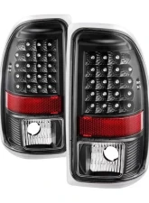 Xtune LED Tail Lights With Black Lens Dodge Dakota 1997-2004                                     - ALT-JH-DDAK97-LED-BK - Image 10