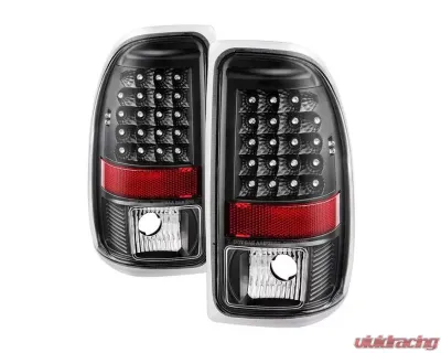 Xtune LED Tail Lights With Black Lens Dodge Dakota 1997-2004 - ALT-JH-DDAK97-LED-BK