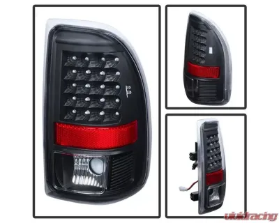 Xtune LED Tail Lights With Black Lens Dodge Dakota 1997-2004 - ALT-JH-DDAK97-LED-BK