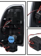 Xtune LED Tail Lights With Black Lens Dodge Dakota 1997-2004                                     - ALT-JH-DDAK97-LED-BK - Image 3