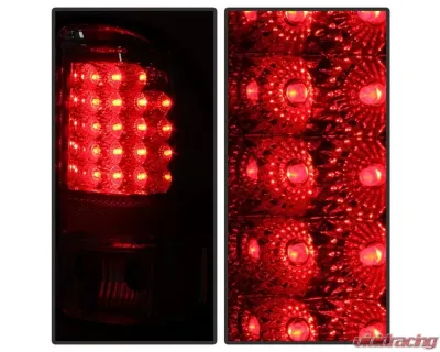 Xtune LED Tail Lights With Black Lens Dodge Dakota 1997-2004 - ALT-JH-DDAK97-LED-BK