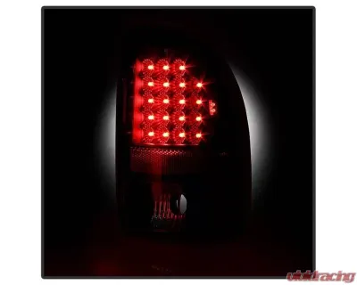 Xtune LED Tail Lights With Black Lens Dodge Dakota 1997-2004 - ALT-JH-DDAK97-LED-BK