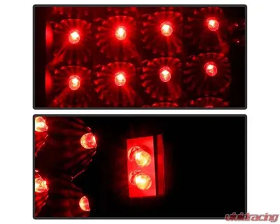 Xtune LED Tail Lights With Black Lens Dodge Dakota 1997-2004 - ALT-JH-DDAK97-LED-BK