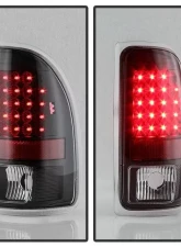 Xtune LED Tail Lights With Black Lens Dodge Dakota 1997-2004                                     - ALT-JH-DDAK97-LED-BK - Image 9