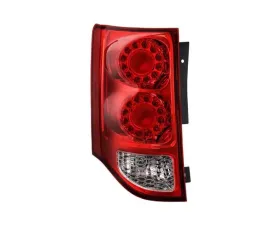 Xtune OEM Left Driver Side LED Tail Lights With Red Clear Lens Dodge Grand Caravan 2011-2018