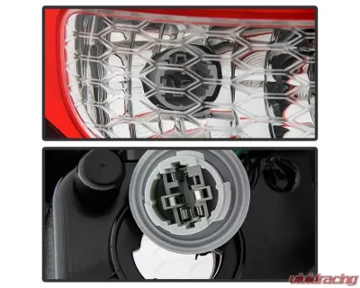 Xtune OEM Left Driver Side LED Tail Lights With Red Clear Lens Dodge Grand Caravan 2011-2018 - ALT-JH-DGC11-OE-L