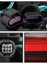 Xtune OEM Left Driver Side LED Tail Lights With Red Clear Lens Dodge Grand Caravan 2011-2018                                     - ALT-JH-DGC11-OE-L - Image 6