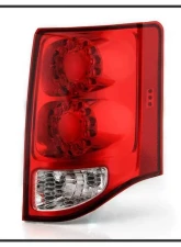 Xtune OEM Right Passenger Side LED Tail Lights With Red Clear Lens Dodge Grand Caravan 2011-2018                                     - ALT-JH-DGC11-OE-R - Image 2