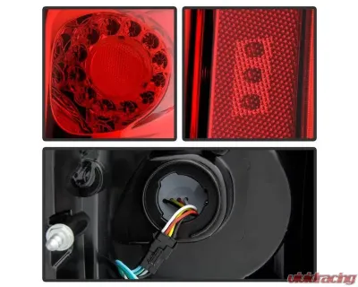 Xtune OEM Right Passenger Side LED Tail Lights With Red Clear Lens Dodge Grand Caravan 2011-2018 - ALT-JH-DGC11-OE-R