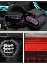 Xtune OEM Right Passenger Side LED Tail Lights With Red Clear Lens Dodge Grand Caravan 2011-2018                                     - ALT-JH-DGC11-OE-R - Image 5