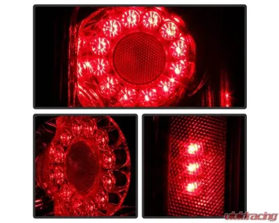 Xtune OEM Right Passenger Side LED Tail Lights With Red Clear Lens Dodge Grand Caravan 2011-2018 - ALT-JH-DGC11-OE-R