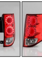 Xtune OEM Right Passenger Side LED Tail Lights With Red Clear Lens Dodge Grand Caravan 2011-2018                                     - ALT-JH-DGC11-OE-R - Image 8