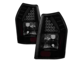 Xtune LED Tail Lights With Black Smoked Lens Dodge Magnum 2005-2008