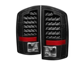 Xtune LED Tail Lights With Black Lens Dodge Ram 1500 | 2500 | 3500 2002-2006