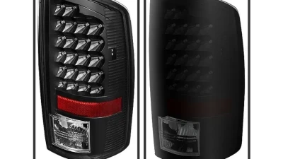Xtune LED Tail Lights With Black Smoked Lens Dodge Ram 1500 | 2500 | 3500 2002-2006                                     - ALT-JH-DR02-LED-BKSM - Image 2