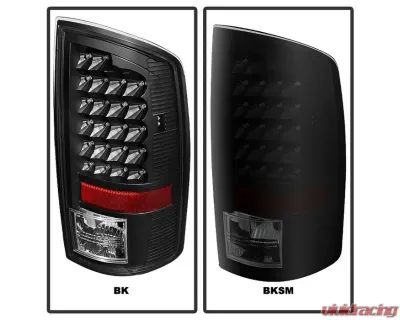 Xtune LED Tail Lights With Black Smoked Lens Dodge Ram 1500 | 2500 | 3500 2002-2006 - ALT-JH-DR02-LED-BKSM