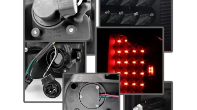 Xtune LED Tail Lights With Black Smoked Lens Dodge Ram 1500 | 2500 | 3500 2002-2006                                     - ALT-JH-DR02-LED-BKSM - Image 5