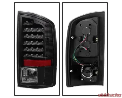 Xtune LED Tail Lights & 3rd Brake Lamps With Black Lens Dodge Ram 1500 | 2500 | 3500 2002-2006 - ALT-JH-DR02-LED-SET-BK