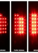Xtune LED Tail Lights & 3rd Brake Lamps With Black Lens Dodge Ram 1500 | 2500 | 3500 2002-2006                                     - ALT-JH-DR02-LED-SET-BK - Image 12