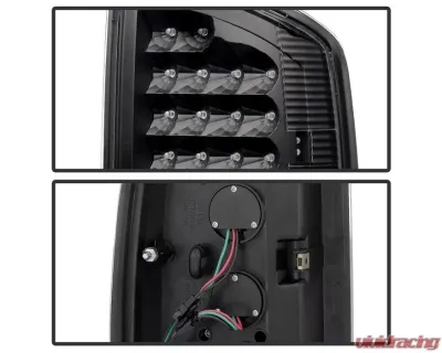 Xtune LED Tail Lights & 3rd Brake Lamps With Black Lens Dodge Ram 1500 | 2500 | 3500 2002-2006 - ALT-JH-DR02-LED-SET-BK